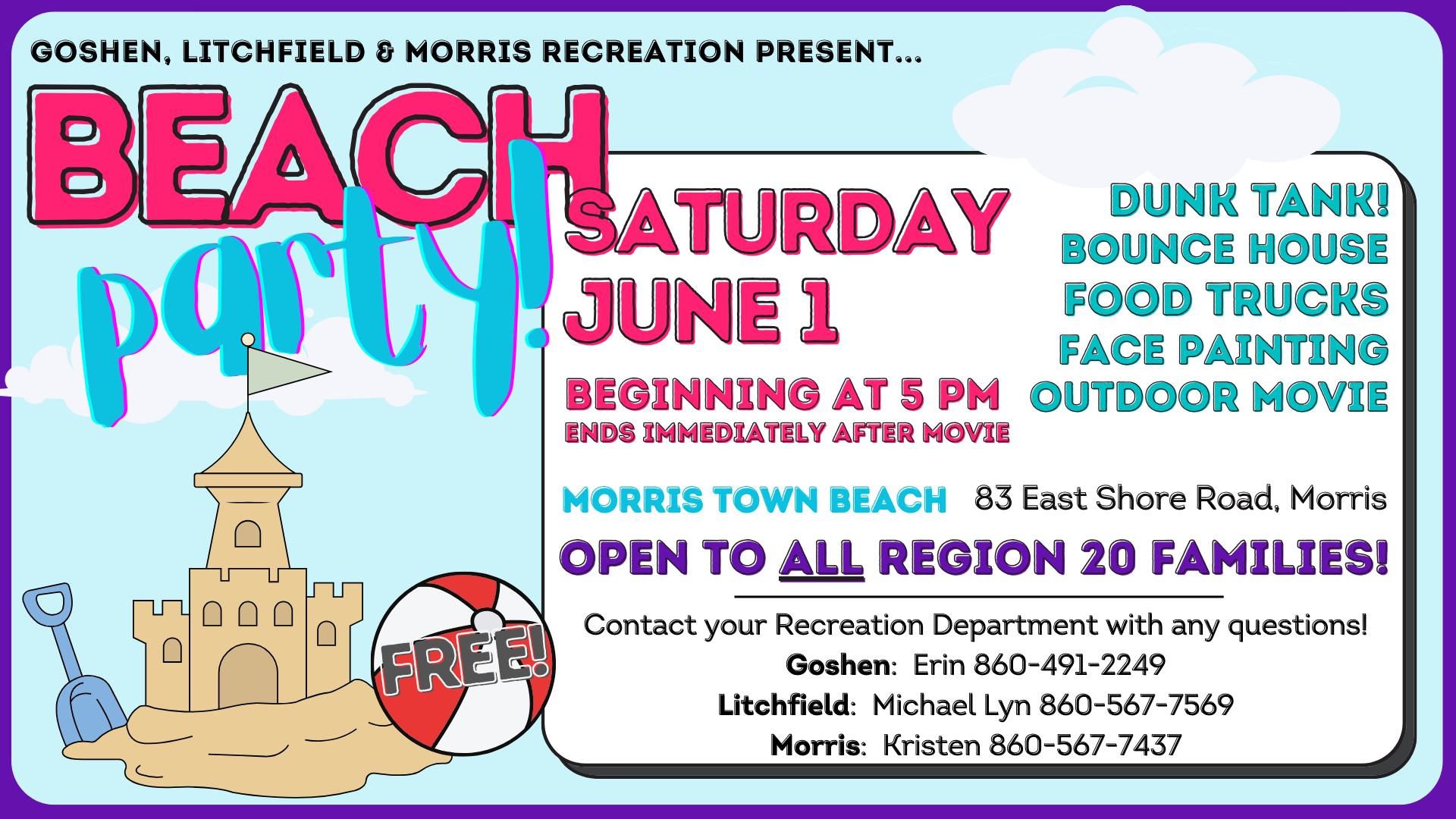 Beach & Recreation Town of Morris, CT
