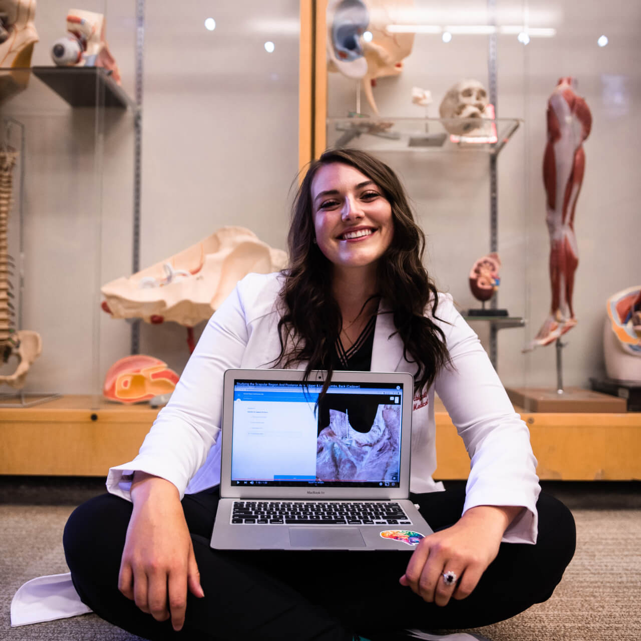 Abi's Anatomy showing off Med School Bootcamp