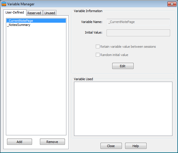 varManager - noCharsRem