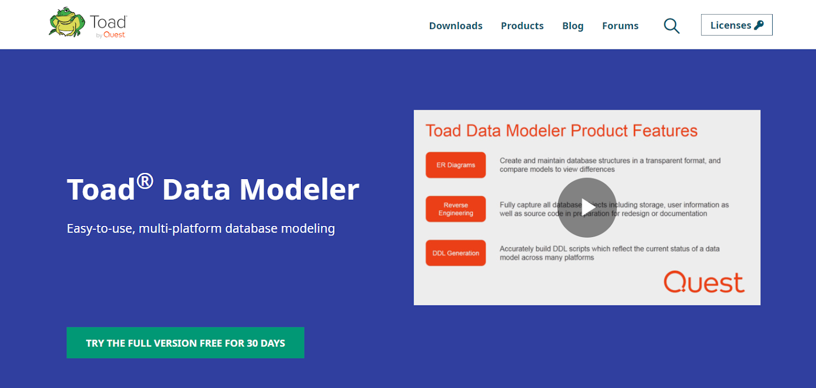 Toad Data Modeler