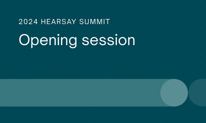 Reliving the 2024 Hearsay Summit kickoff