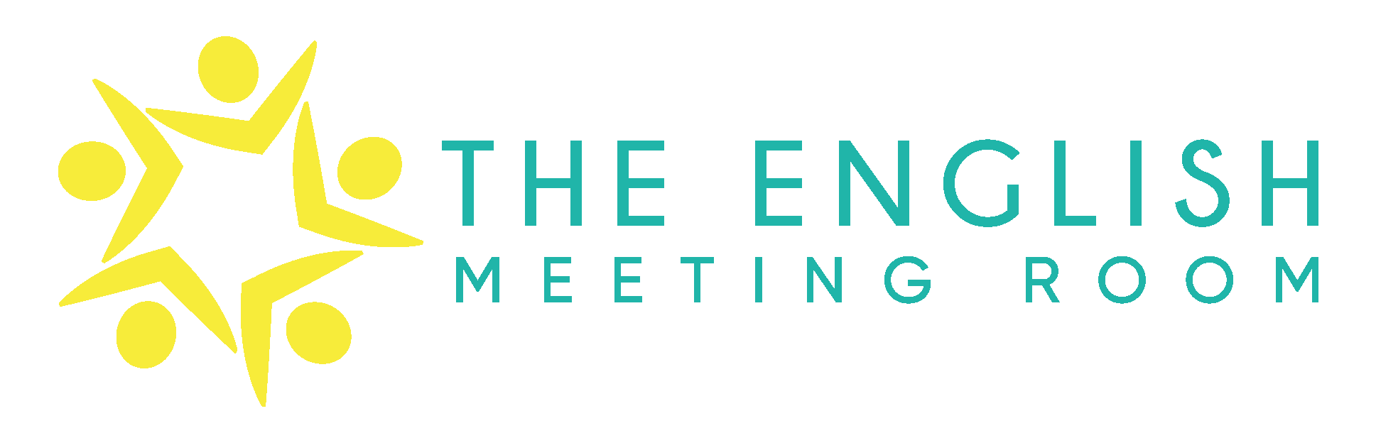 The English Meeting Room's logo. The full, horizontal version.