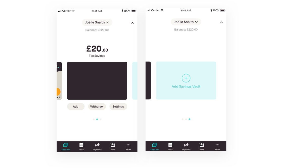 sneak peek of upcoming vaults feature