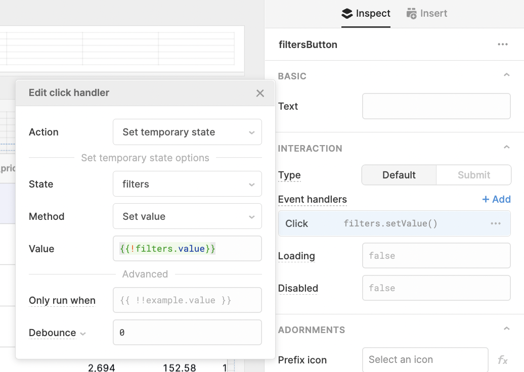 event handler setting temp state retool