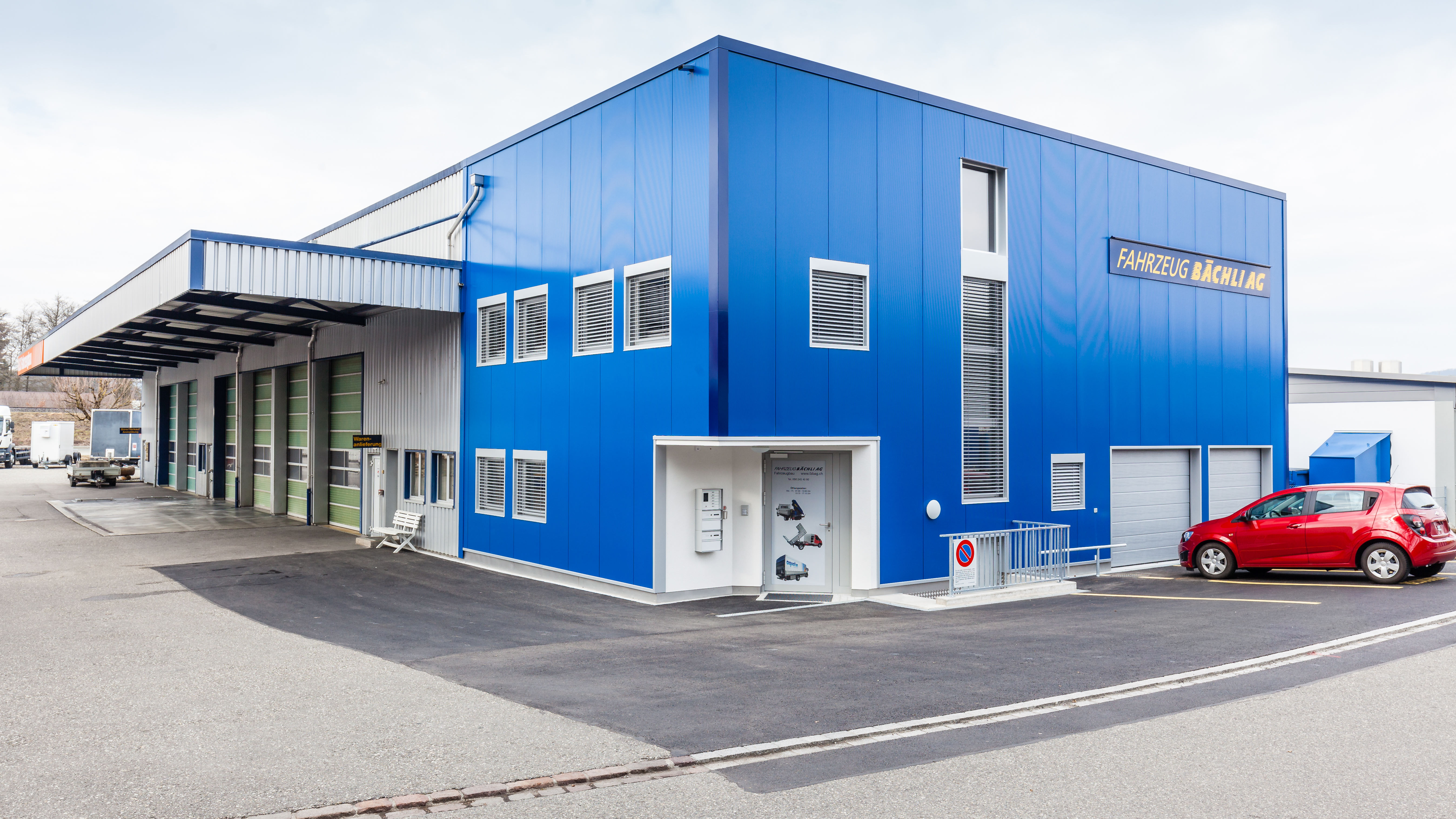 Erweiterungsbau Fahrzeug Bächli, Döttingen