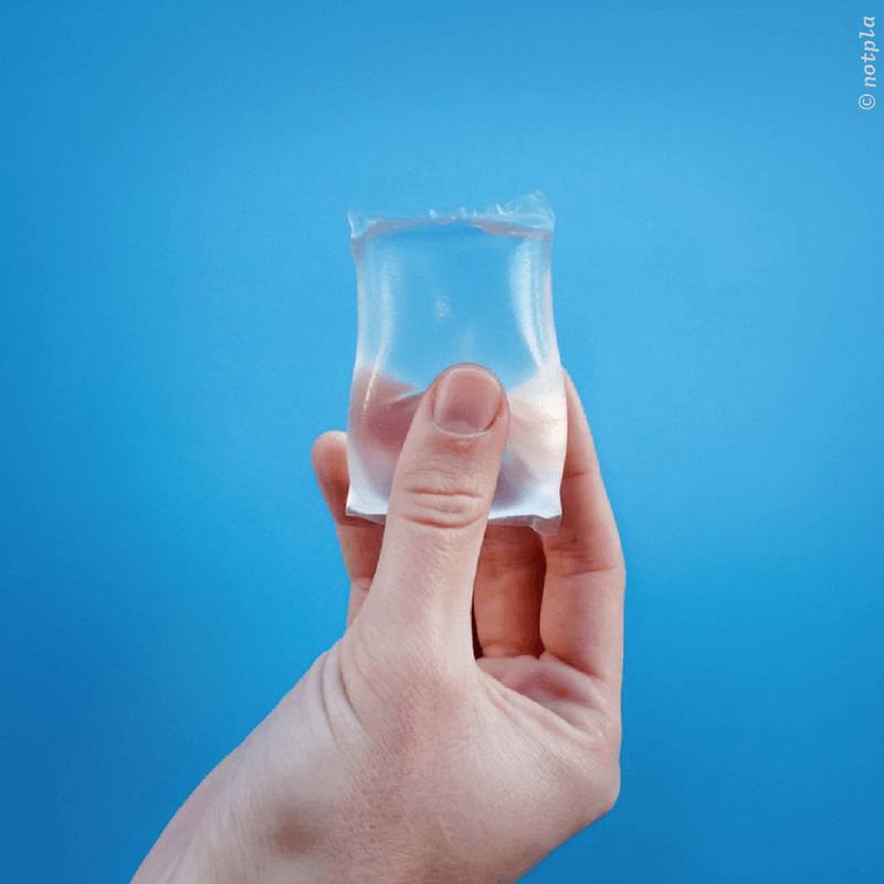 Single-use biodegradable Ooho sachet~HauteMatter
