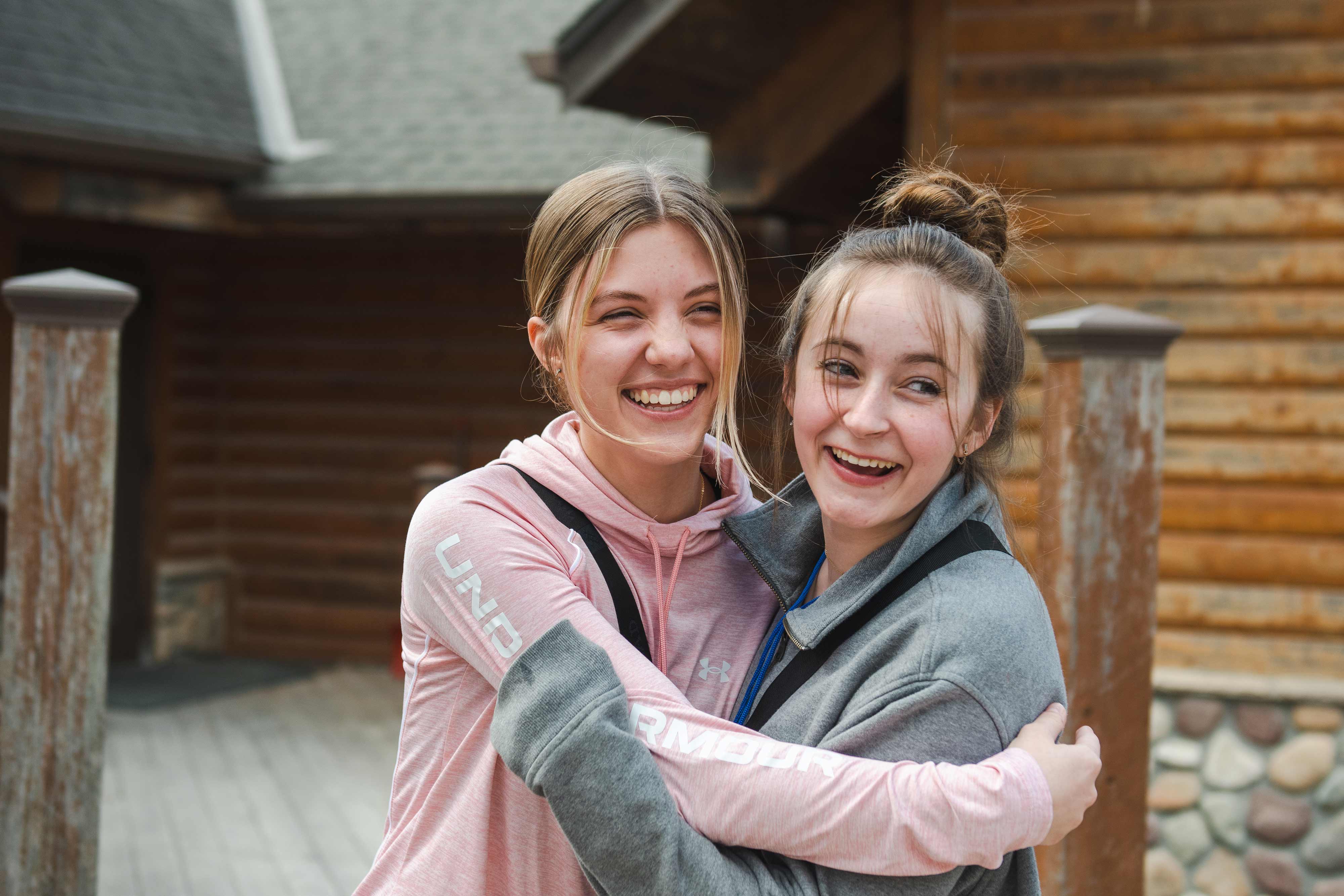 two girls laughing at Lifegate Church