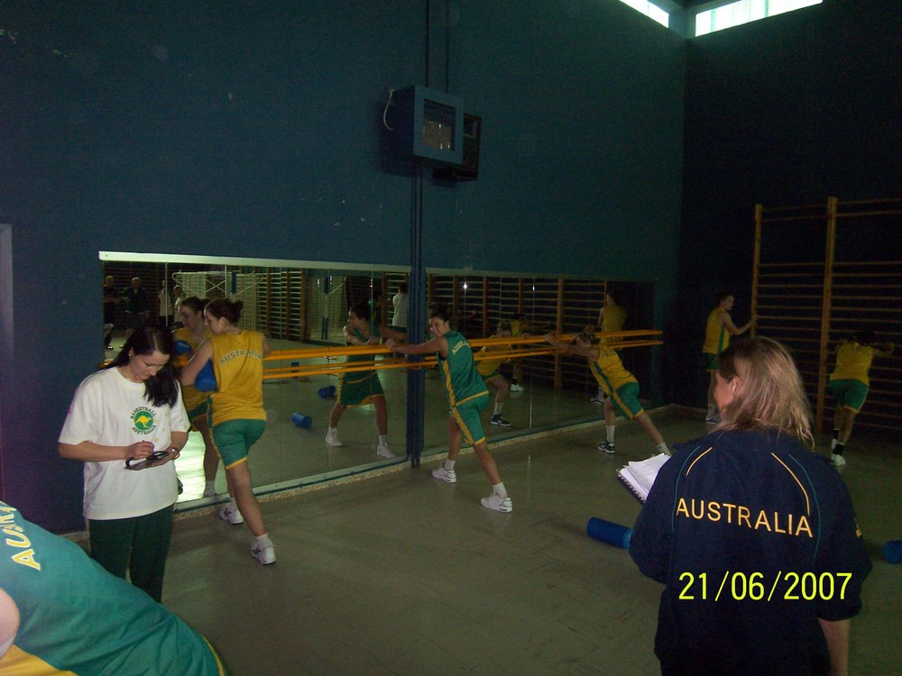 Static stretching. Boring but good.