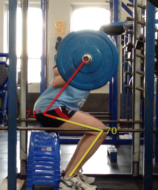 Australian Opal & Melbourne Boomer Bec Allen Squatting 60kg with perfect form