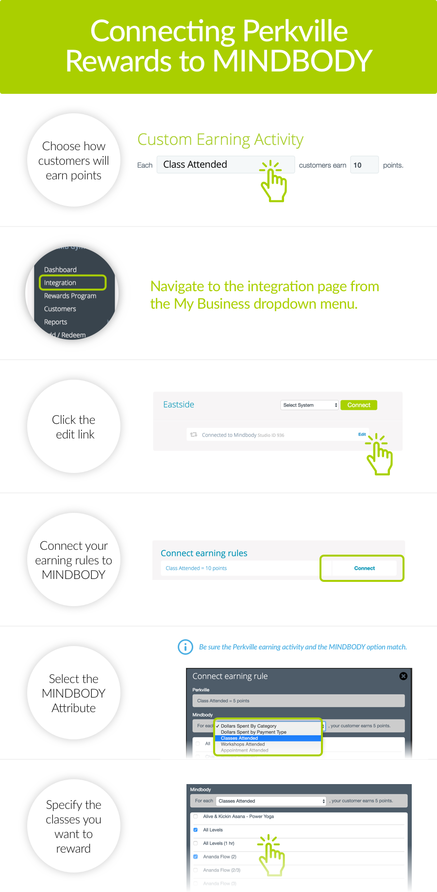 Connect Perkville Rewards to MINDBODY in Minutes