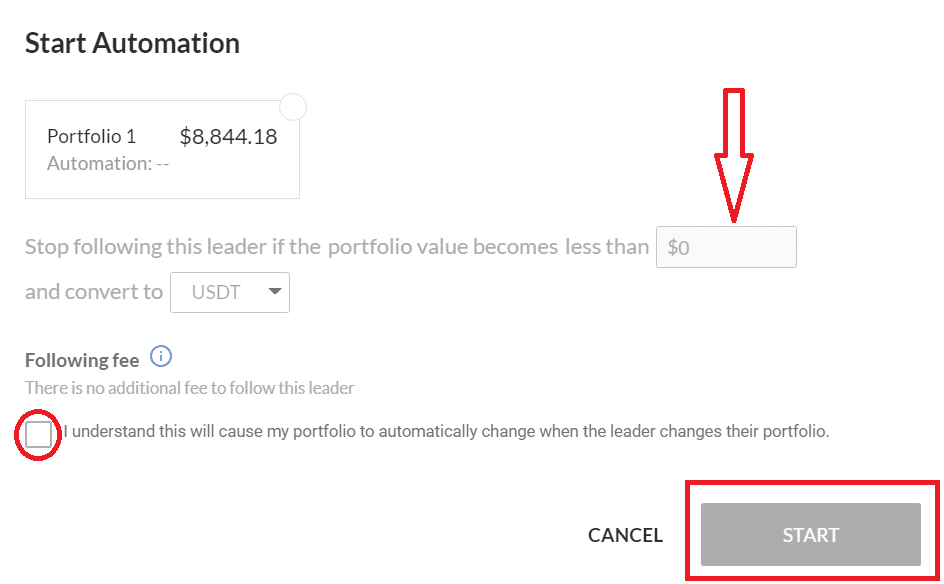 start automation menu
