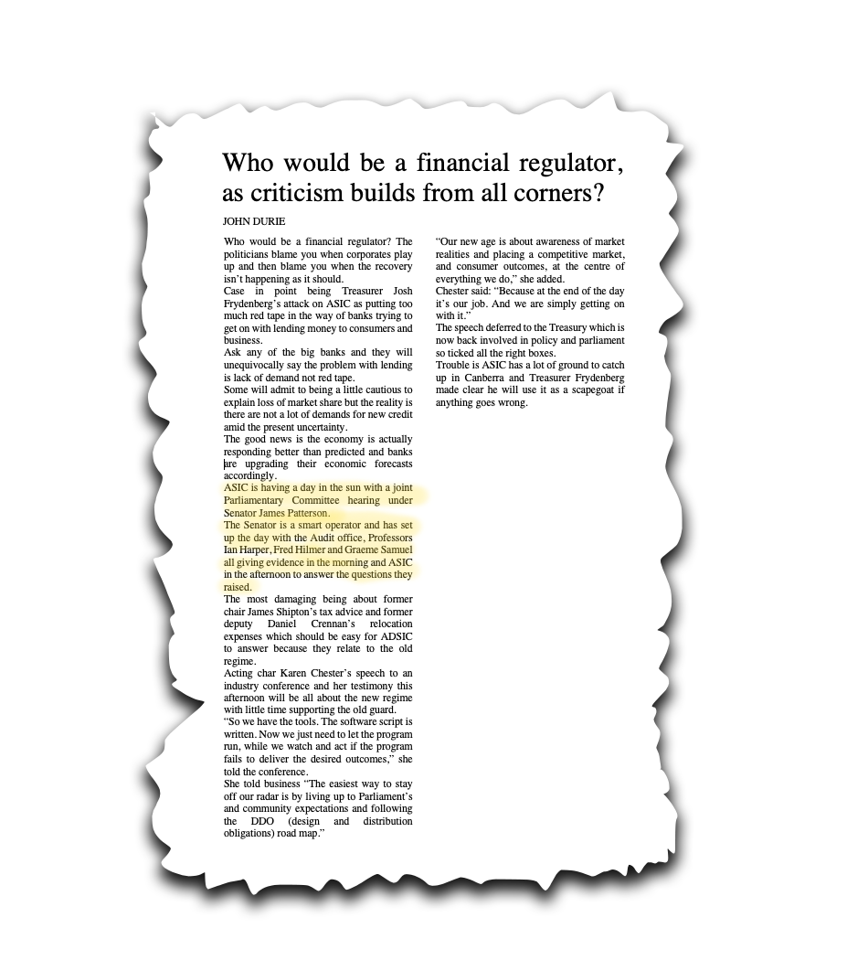 Who would be a financial regulator, as criticism builds from all corners