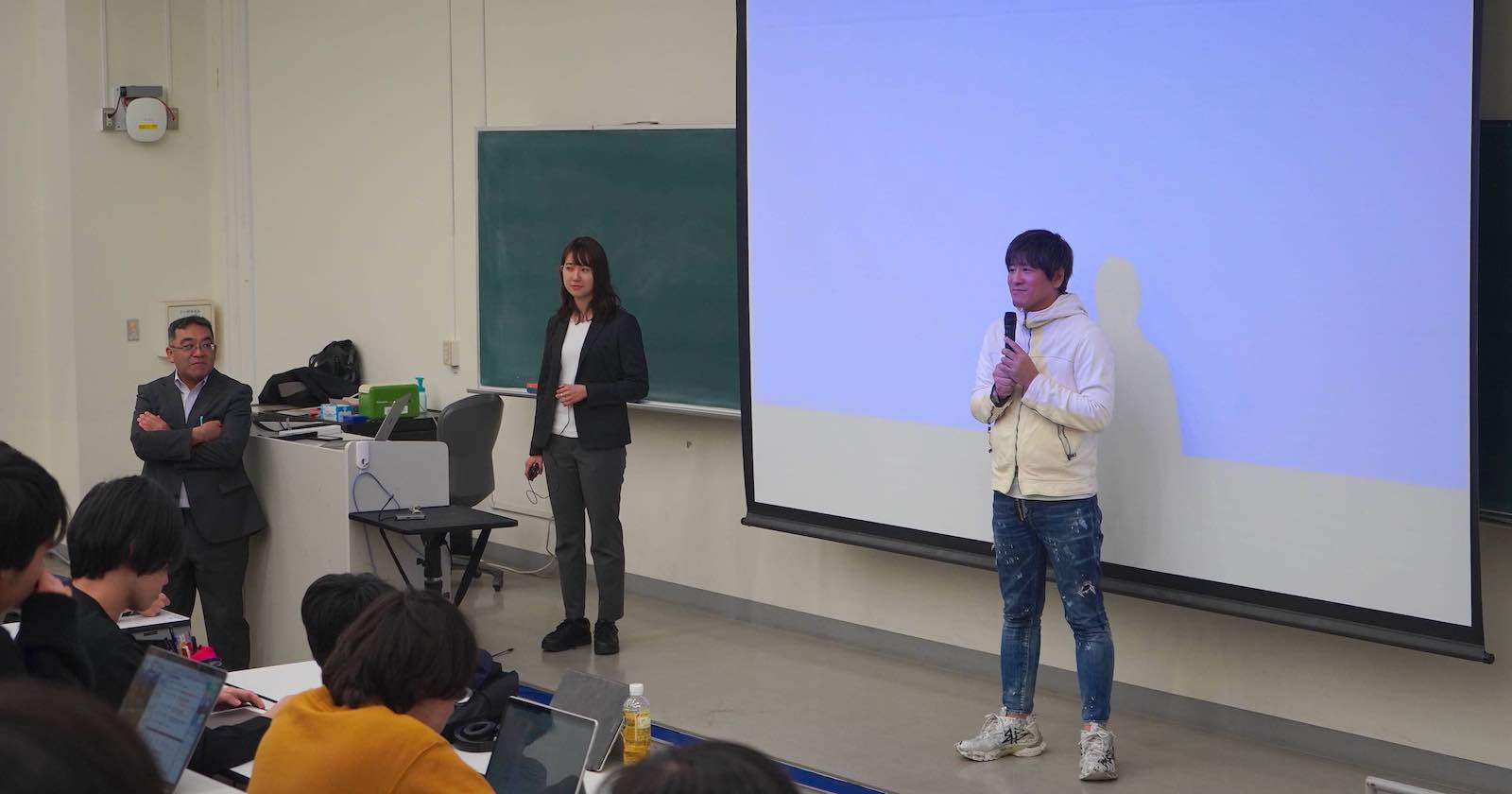 横浜国立大学 経営学部 東証提携講座に代表取締役社長 志水 雄一郎、プリンシパル ヒューマンキャピタリスト 林 佳奈が登壇いたしました