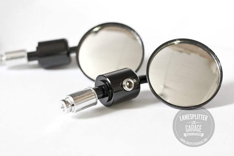 Black Universal Bar End Mirrors For Motorcycles – 7/8" Handlebar Fit (Set Of 2)