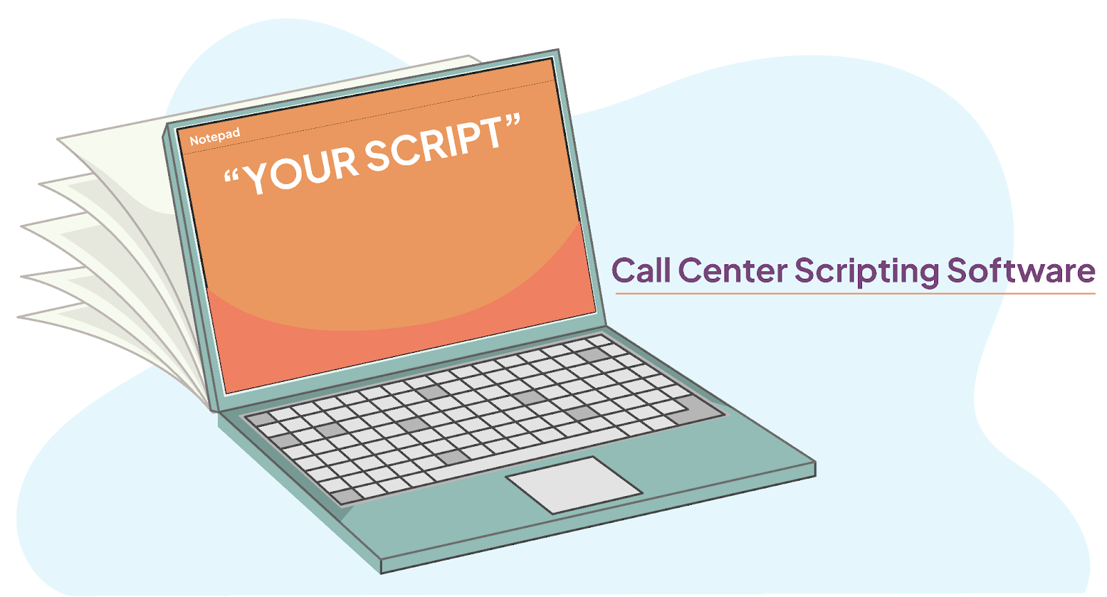 Call center scripting software