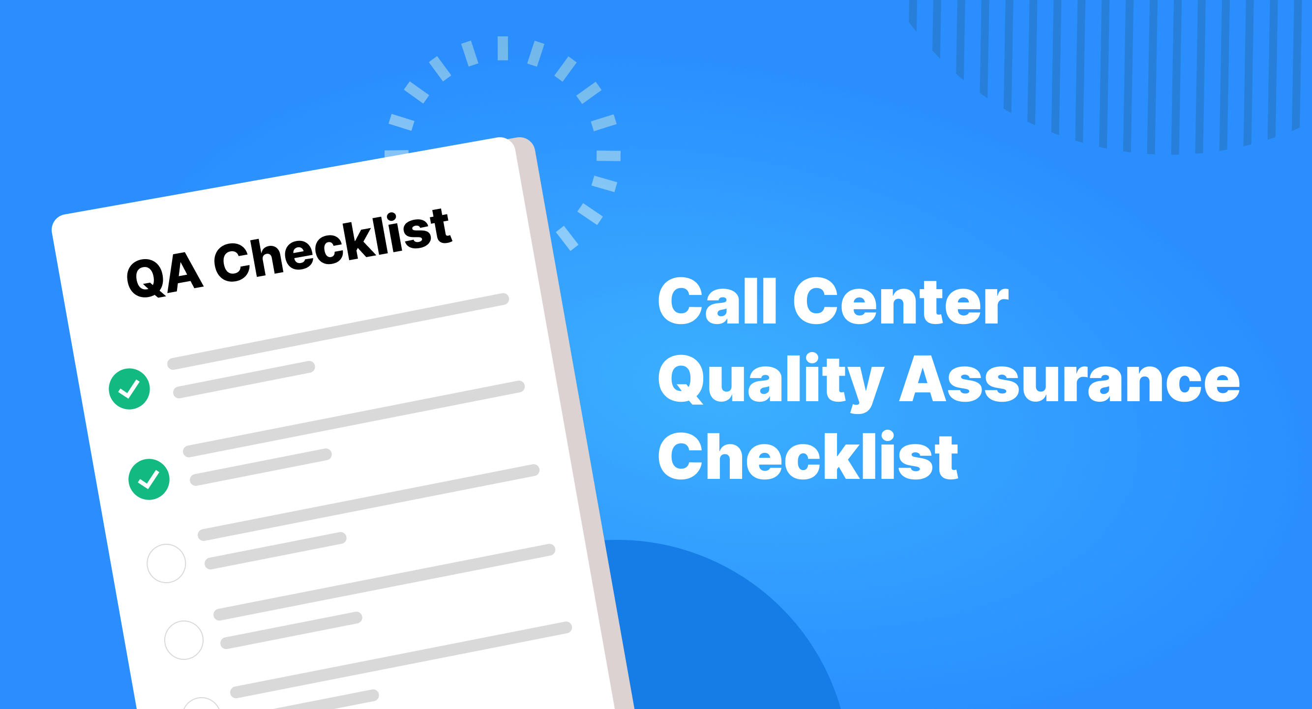 What Is A Call Center Quality Assurance Checklist?
