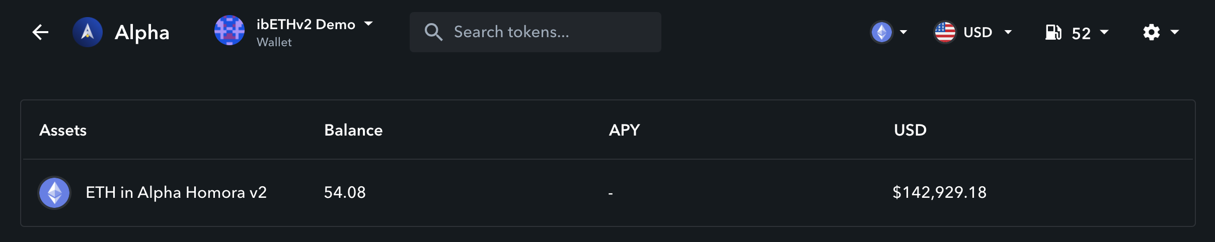 Track your ibTokens from Alpha Homora on Zapper