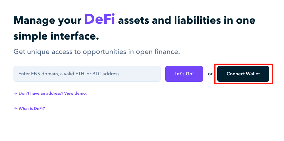 How to Connect a Wallet in Zapper