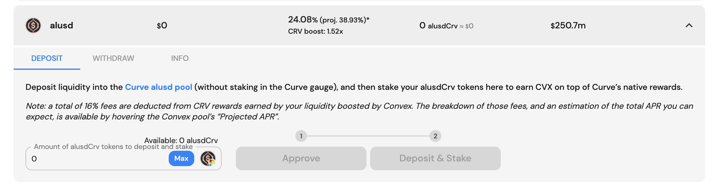 How to Stake alUSD3CRV LP with Convex Finance