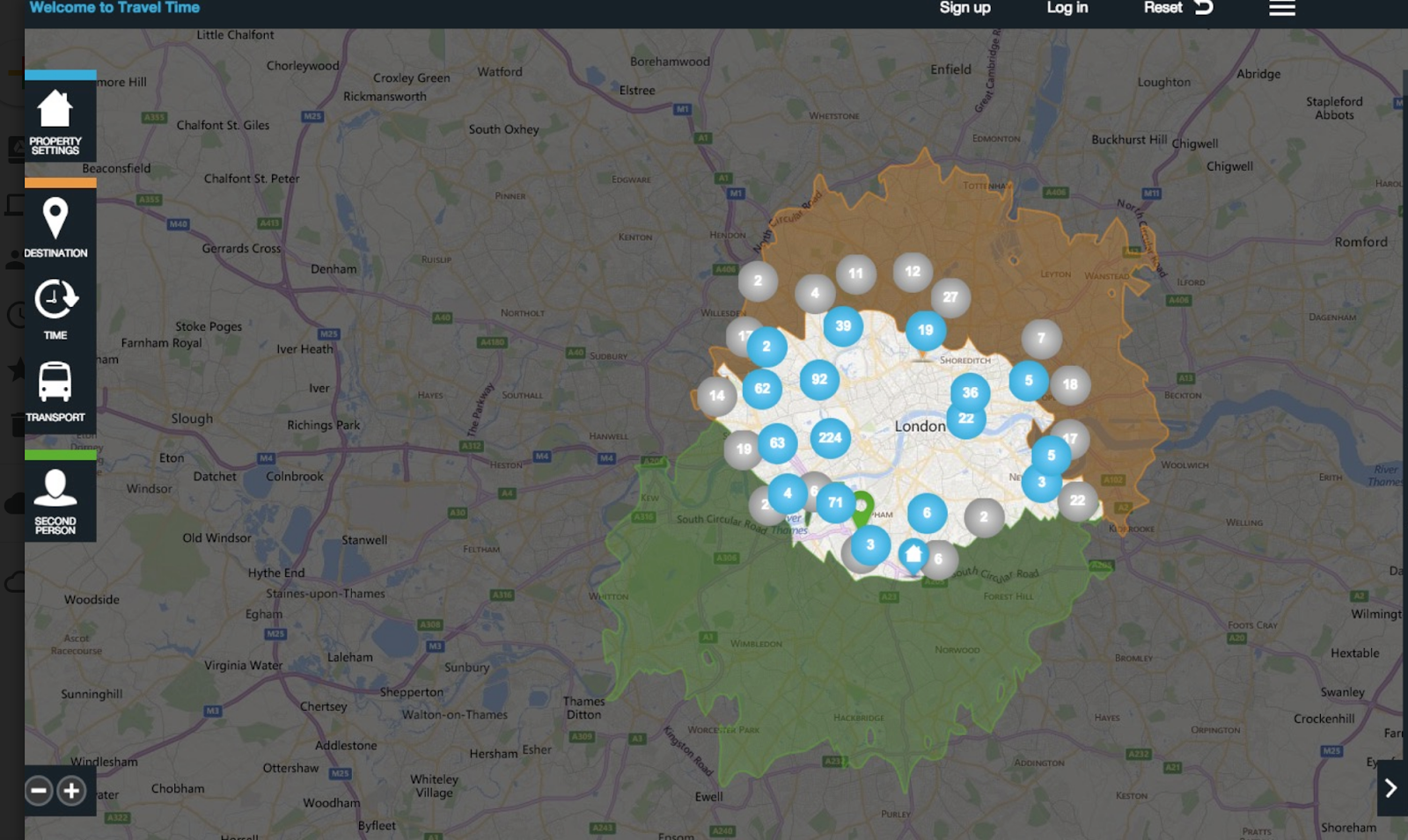 isochrone-map