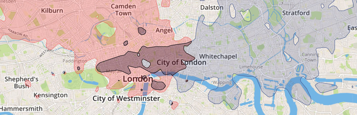 geodistance-two-shape-isochrone-map
