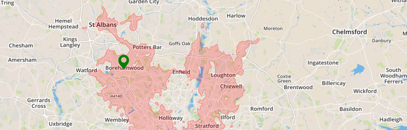 geodistance-two-shape-isochrone-map