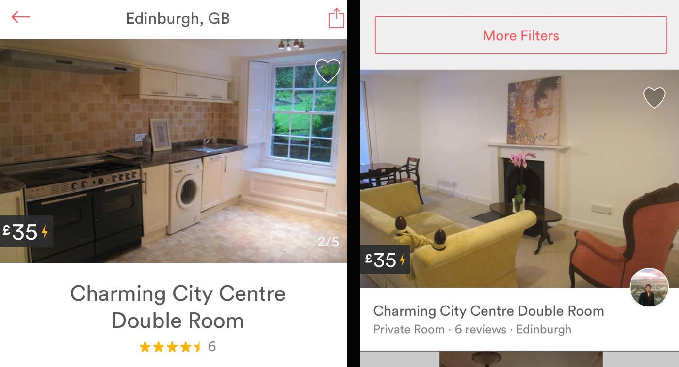 airr bnb mobile site search web optimisation