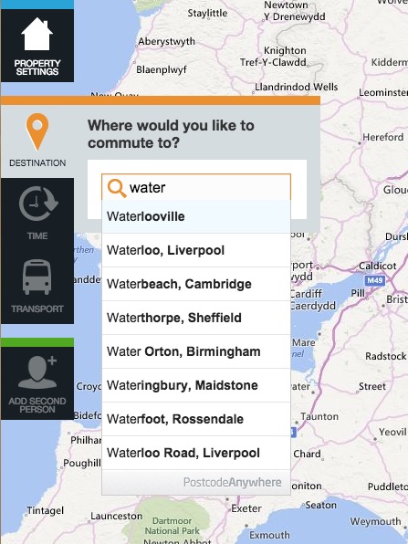propertywide destination search