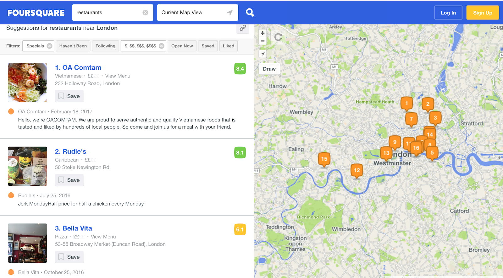 foursquare-map-view
