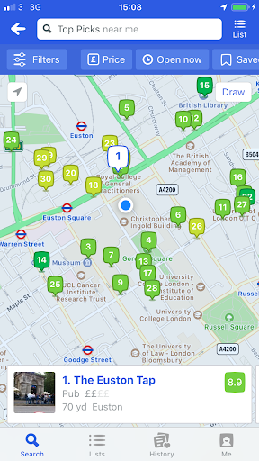 fourquare-app-retail-web-design