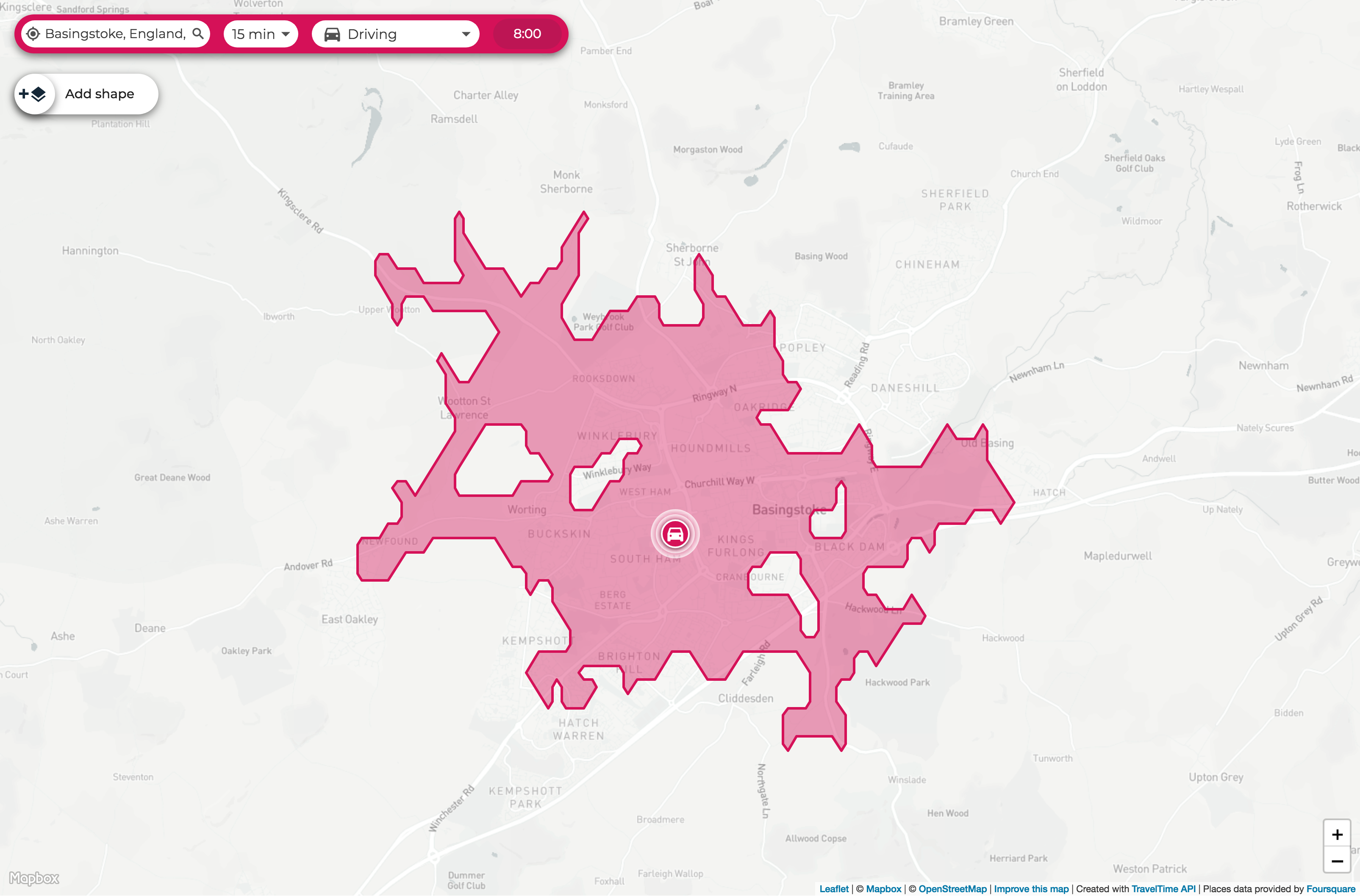 Map Circle Distance or Map Drive Time Distance Blog