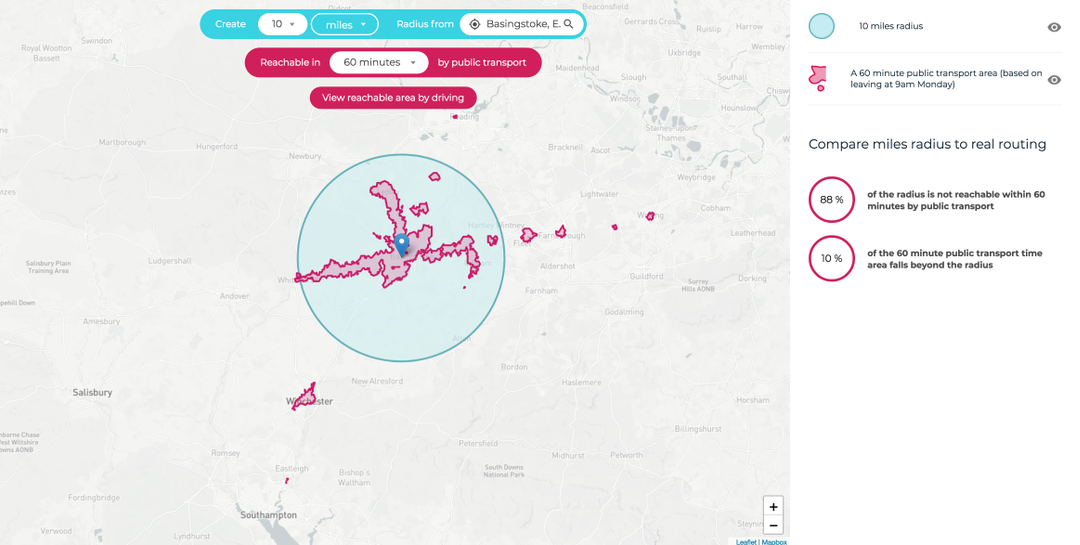 This Radius Map Tool Makes Drive Time Maps | Blog