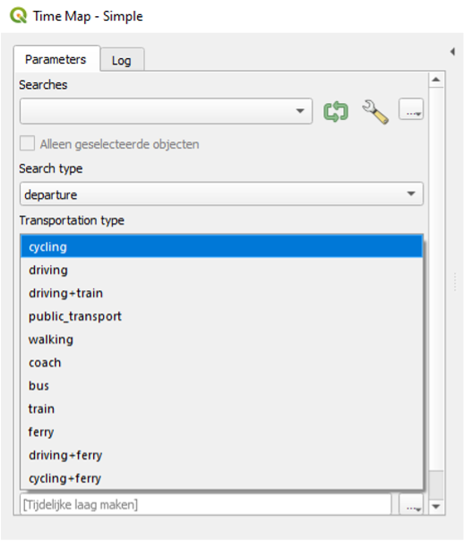 TravelTime QGIS plugin Time Map Simple