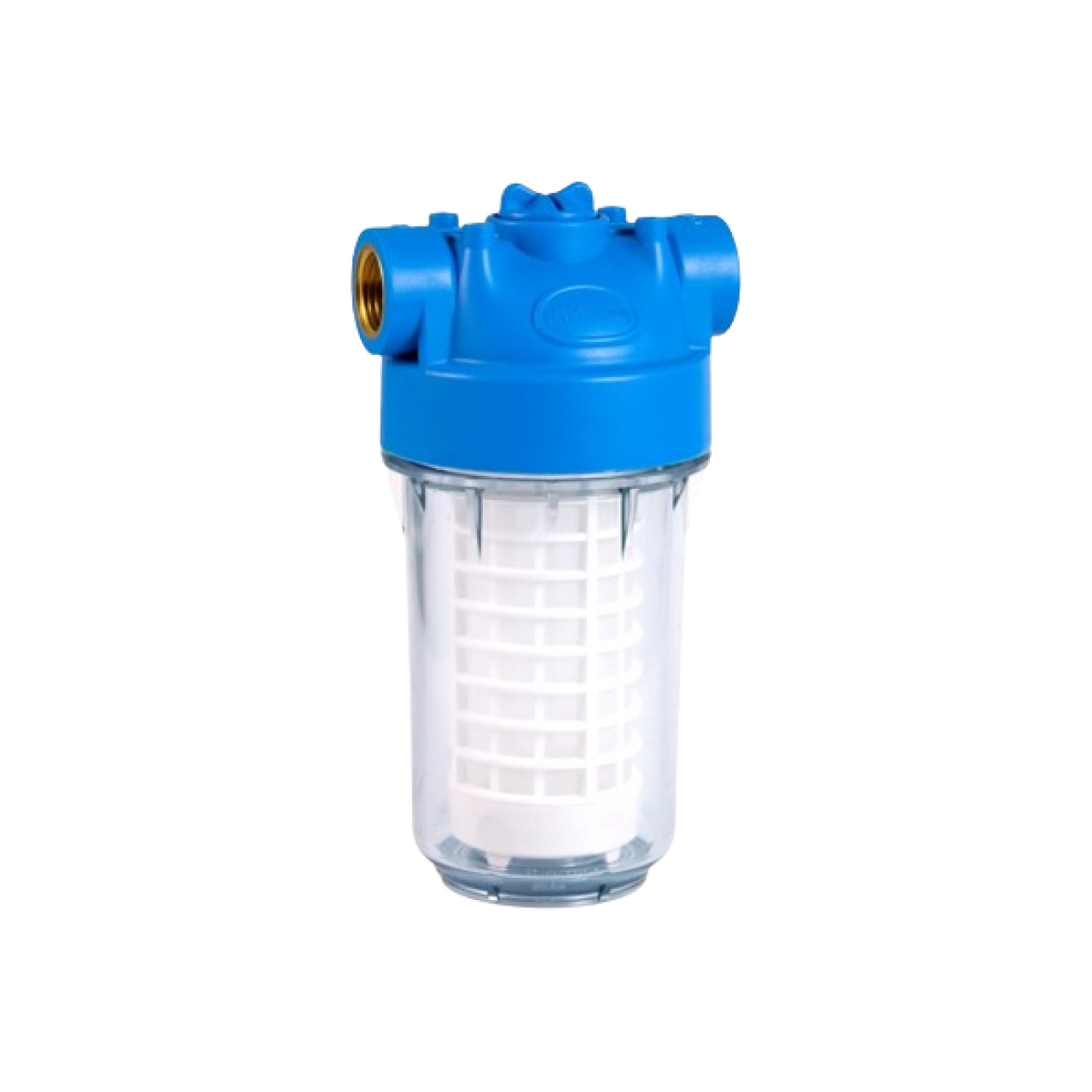 ECOCLEAN 2P 5" MINI 3V filter with cartridge with a polyamide net. ½" F