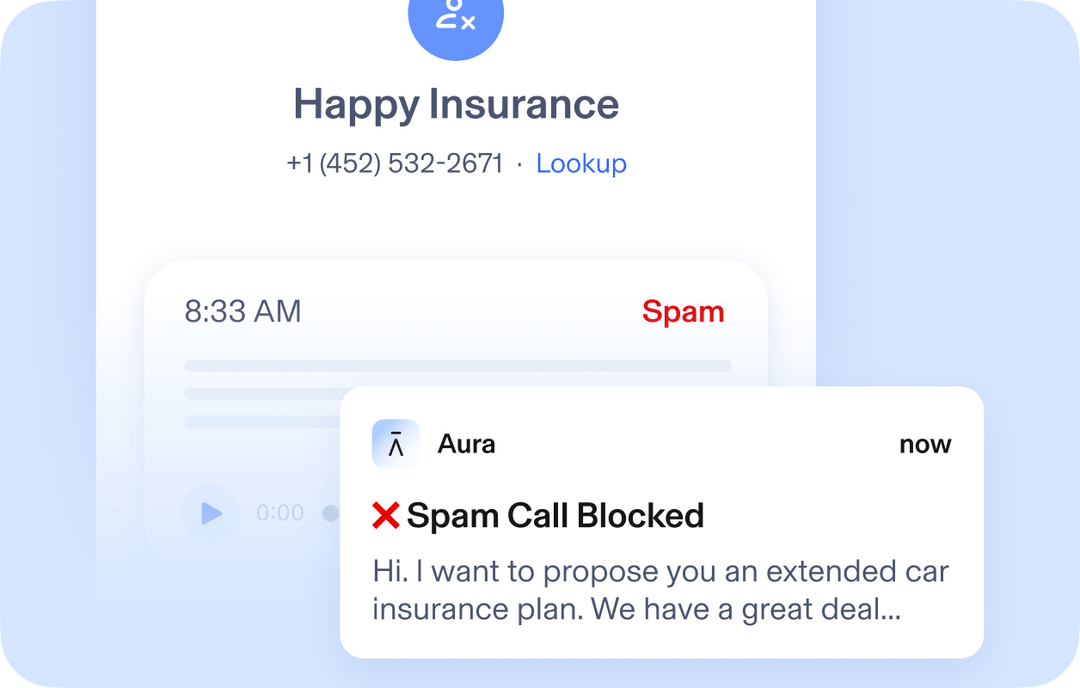 Block Unwanted Calls with AI Spam Call Protection | Aura