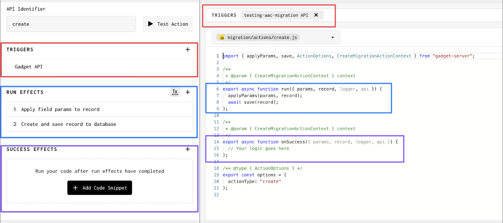 How to: Migrate your actions to a code file design