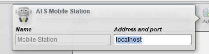 ATS Mobile Station server information box