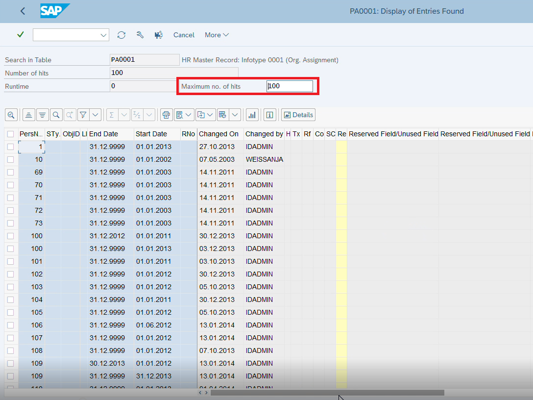 change table to grids