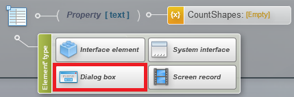 dialog box button