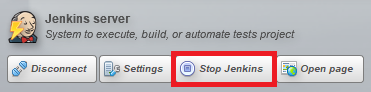 stop jenkins button