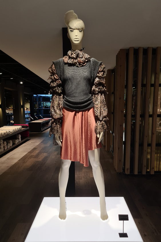 A mannequin standing