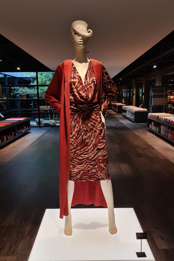 A mannequin standing