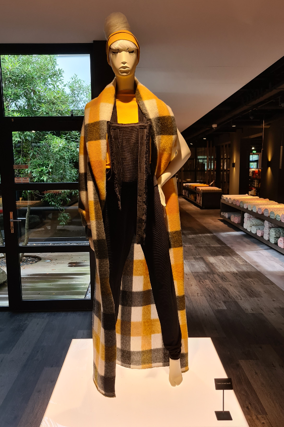 A mannequin standing