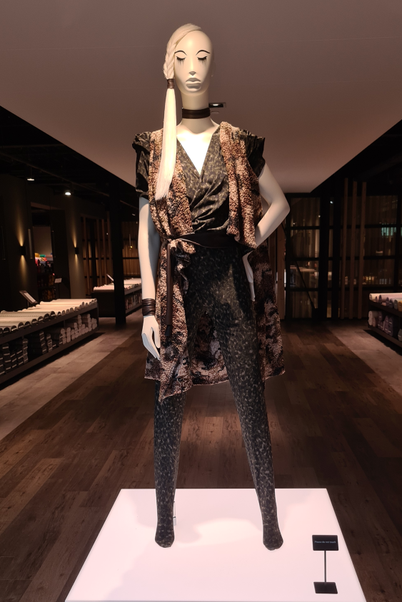 A mannequin standing