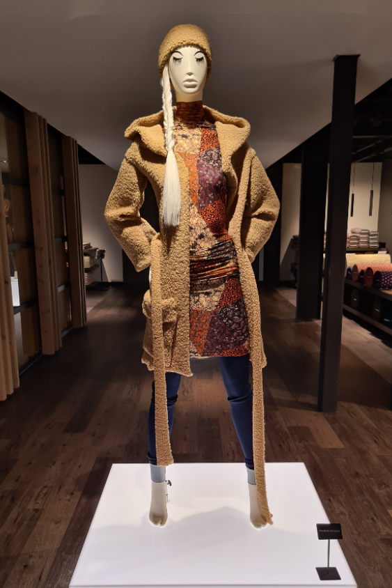 A mannequin standing