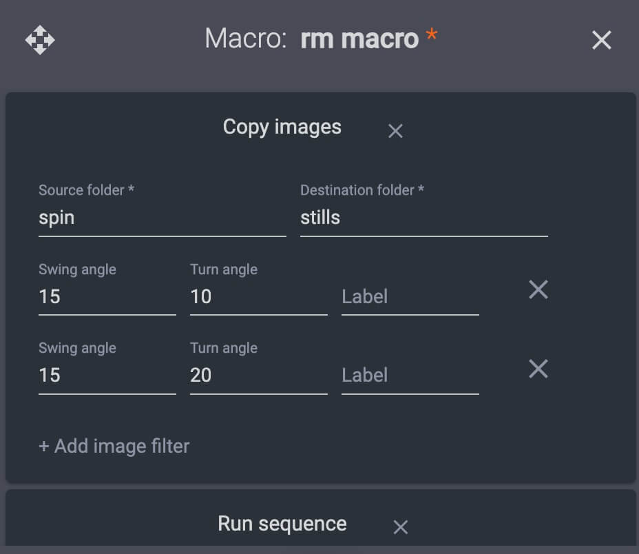 Software macro copy images