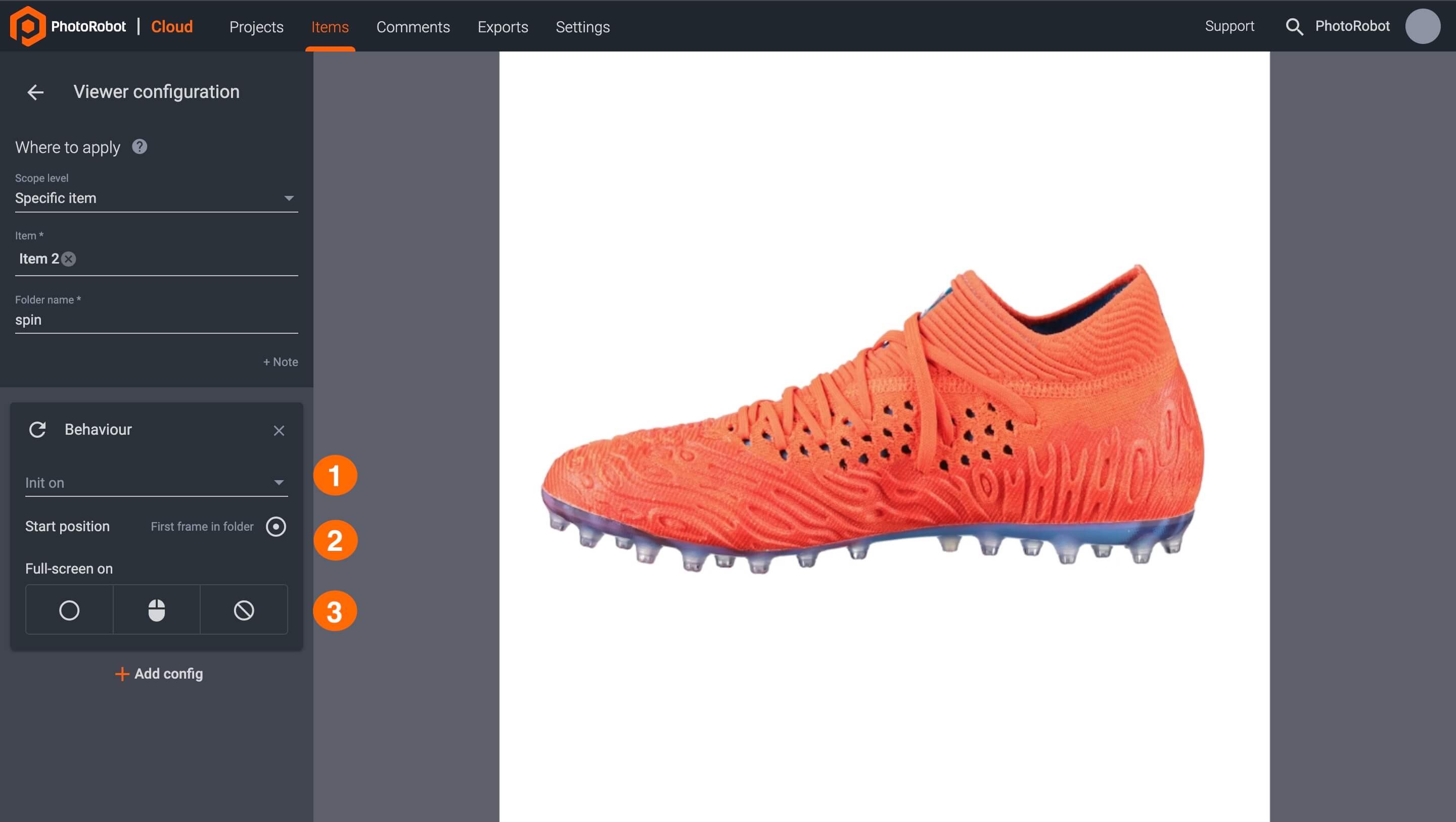 Viewer behavior options overview