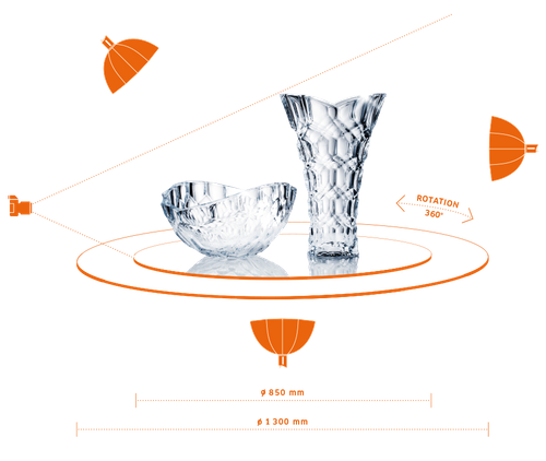 PhotoRobot’s Centerless Table with Optical Glass Plate