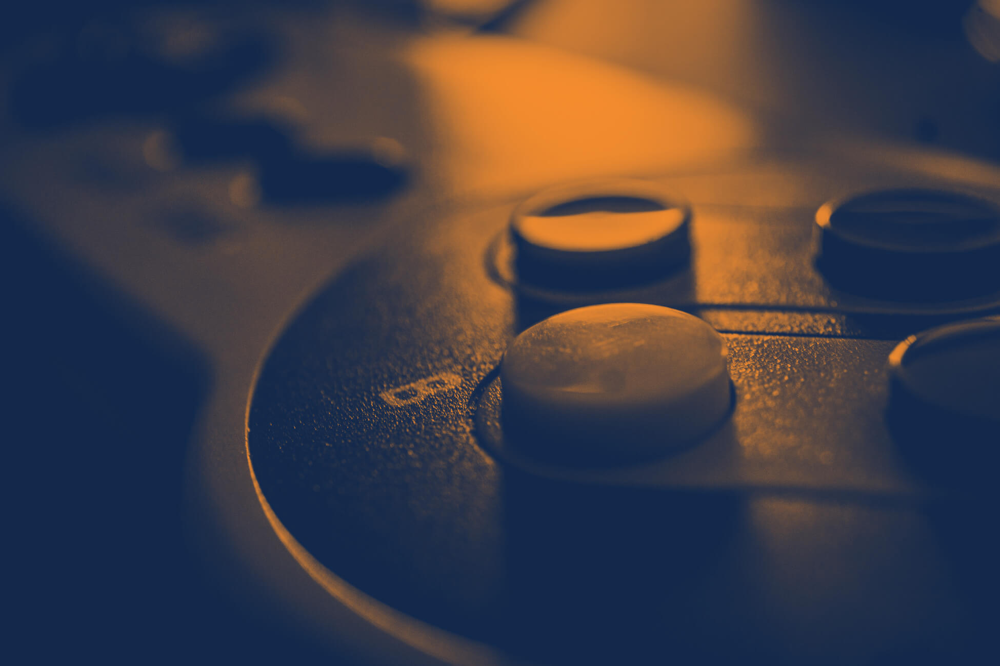 Close up of gaming controller