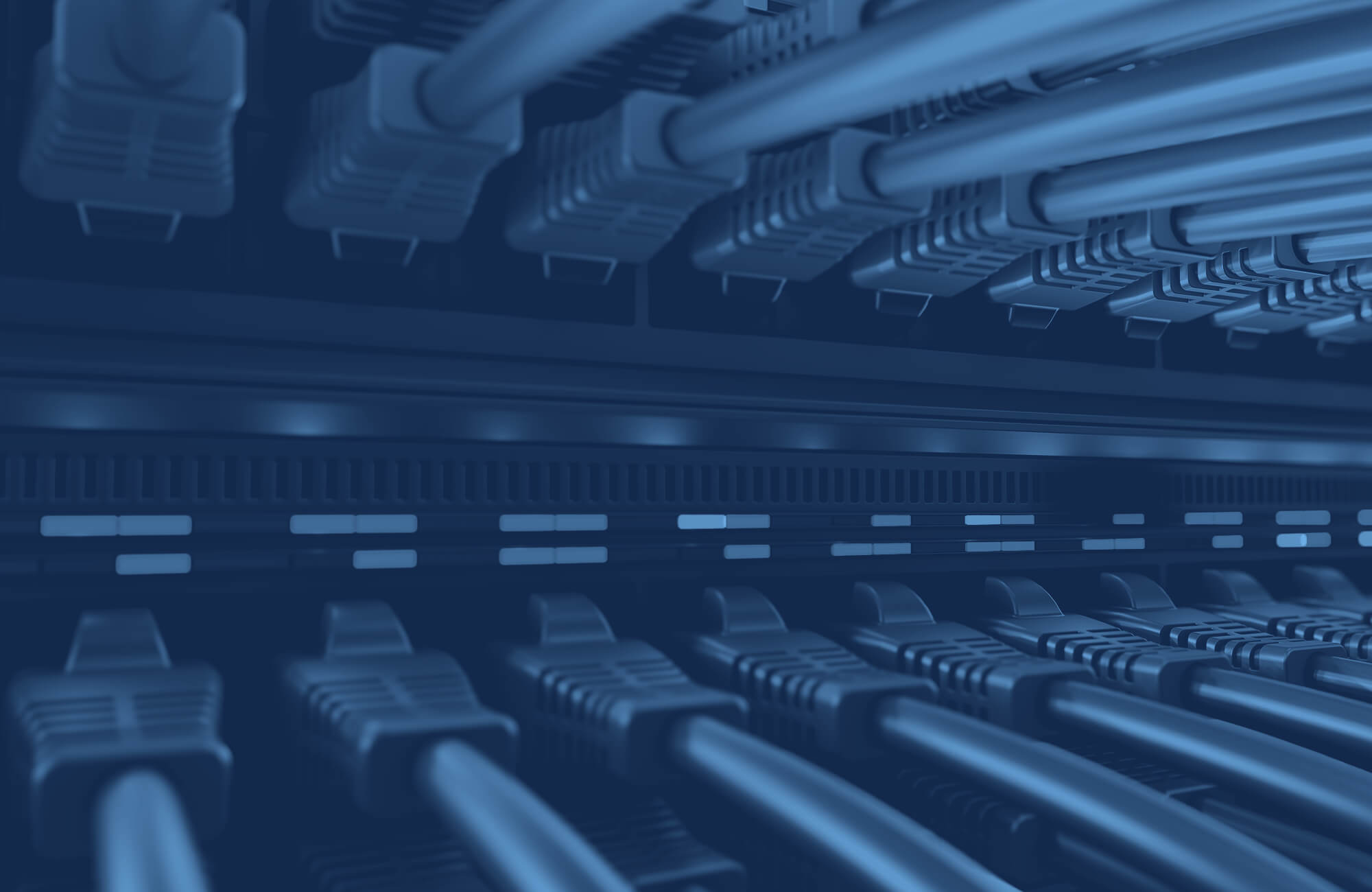 Network cables connected